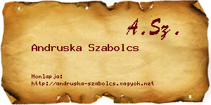 Andruska Szabolcs névjegykártya